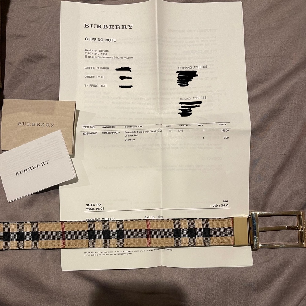 Men’s Burberry Belt